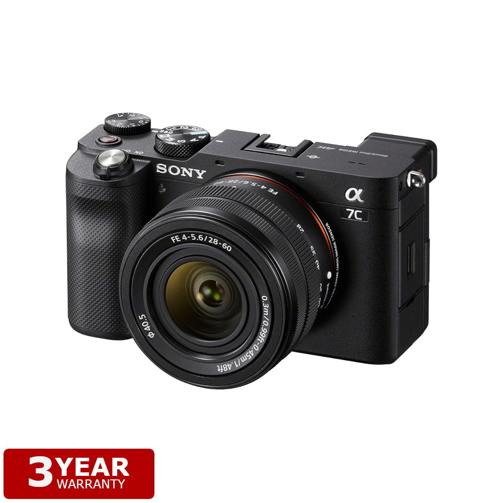 Sony ILCE-7CL | α7C Body + Zoom Lens (28-60mm) (Black)