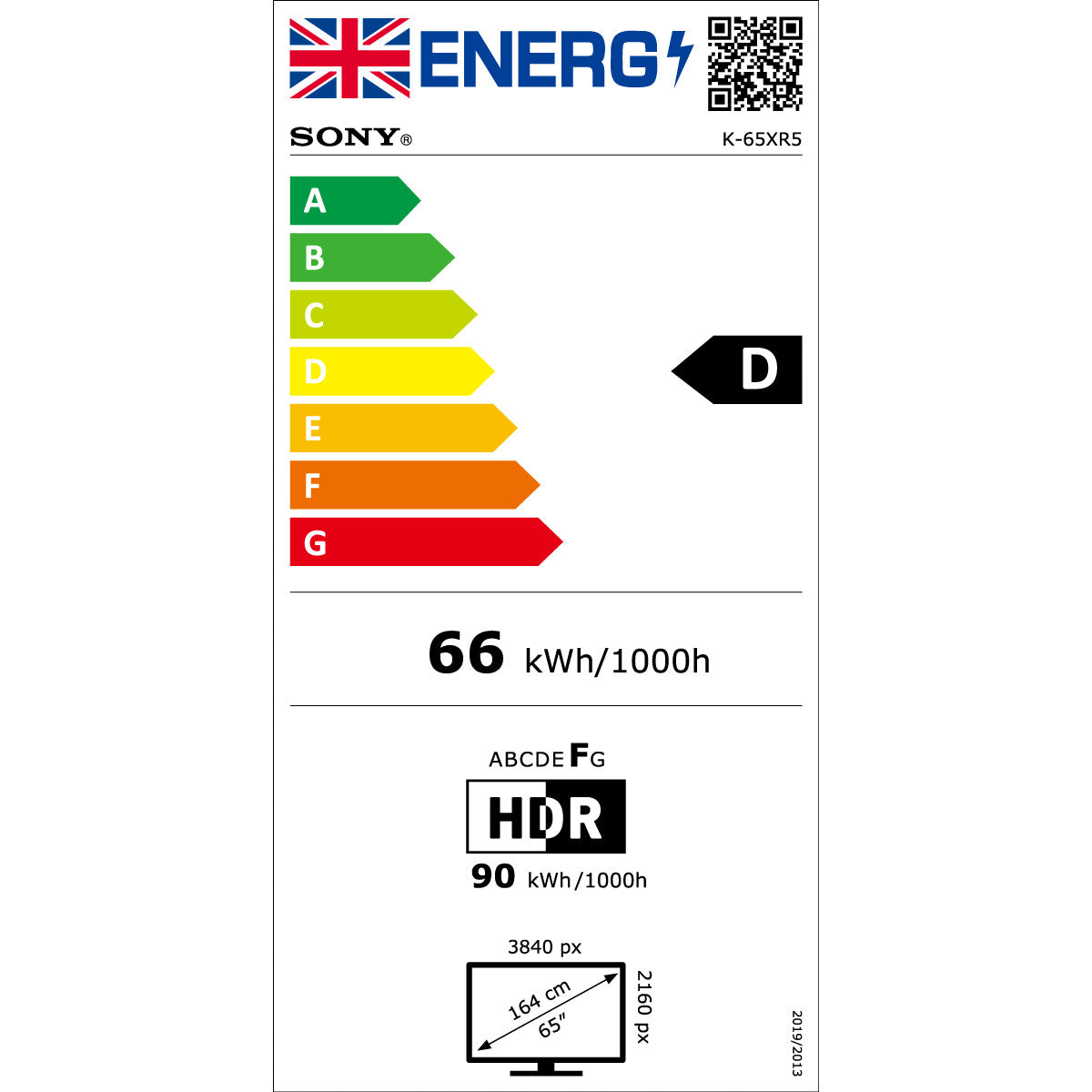 Sony K65XR55B | 65" Bravia 5 4K HDR Mini LED Google TV
