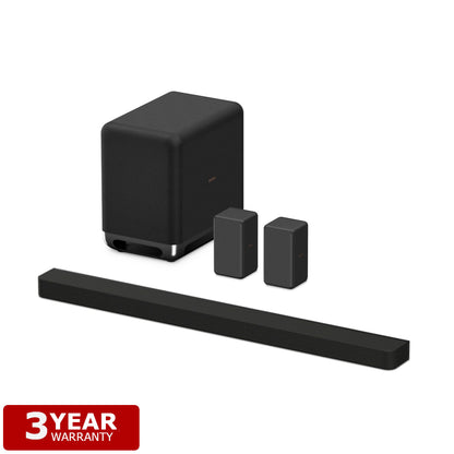 Sony HT-A9000 Package | Bundle with A9000 Soundbar with SA-RS3 Rear Speakers + SA-SW5 Subwoofer