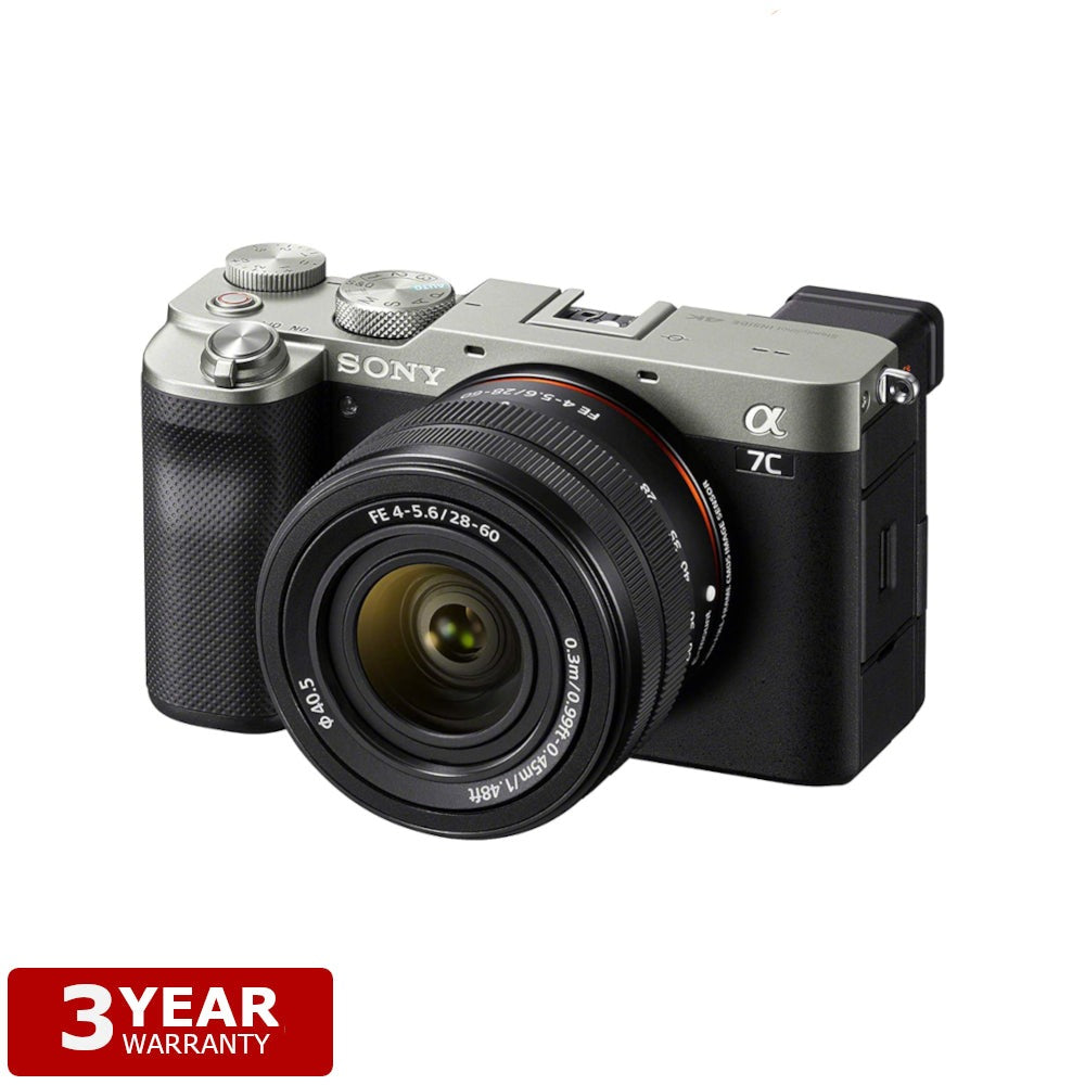 Sony ILCE-7CL | α7C Body + Zoom Lens (28-60mm) (Silver)