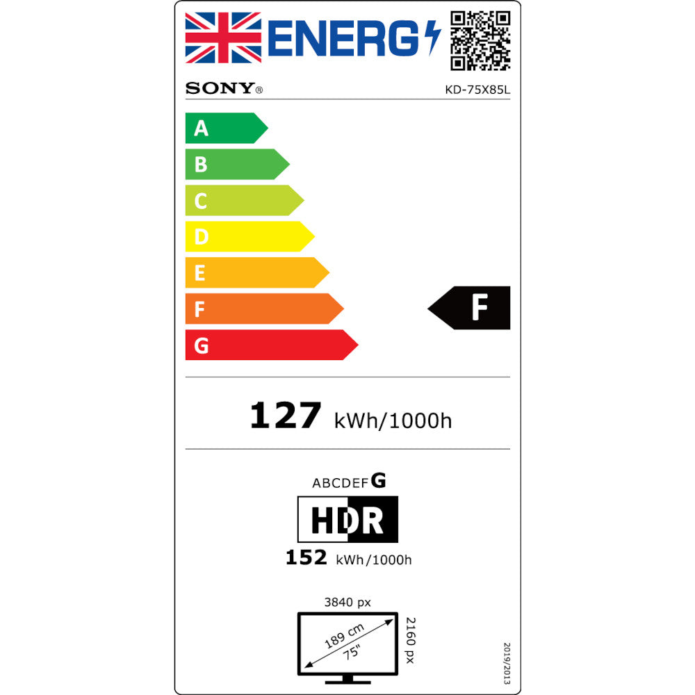 Sony KD-75X85L | 75" 4K HDR Full Array LCD Google TV