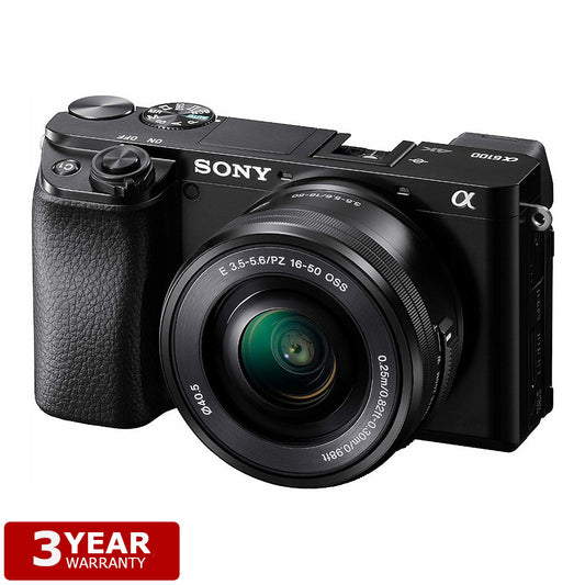 Sony ILCE-6100L (Black) | α6100 Body + Zoom Lens (16-50mm)